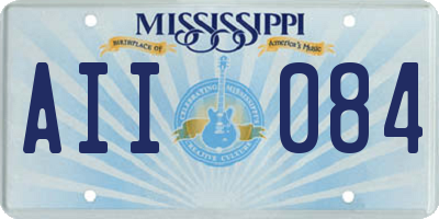 MS license plate AII084