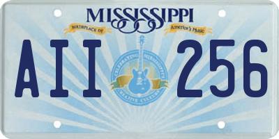 MS license plate AII256
