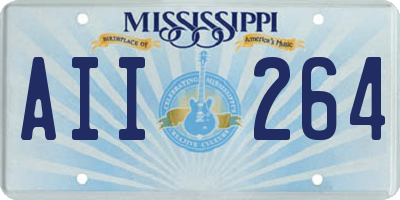 MS license plate AII264