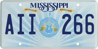 MS license plate AII266