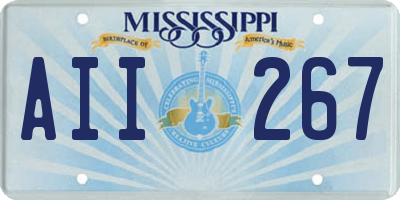 MS license plate AII267