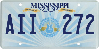 MS license plate AII272