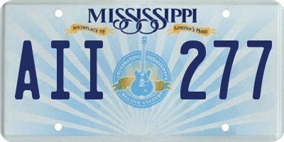 MS license plate AII277