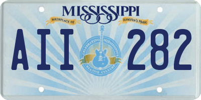 MS license plate AII282