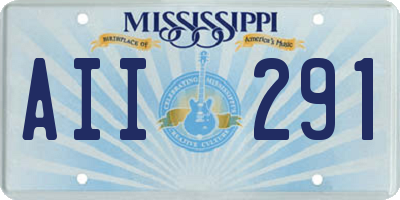 MS license plate AII291