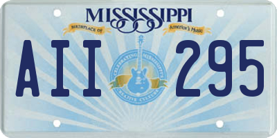 MS license plate AII295