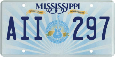 MS license plate AII297