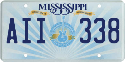 MS license plate AII338