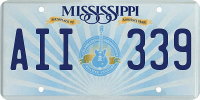 MS license plate AII339