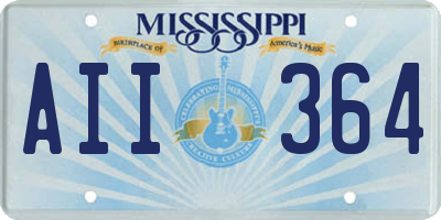 MS license plate AII364