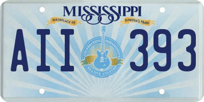 MS license plate AII393