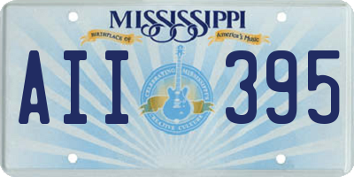 MS license plate AII395