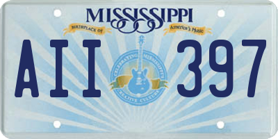 MS license plate AII397