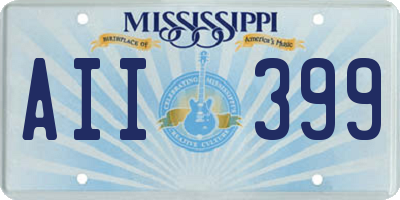 MS license plate AII399