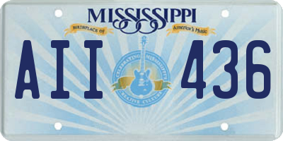 MS license plate AII436