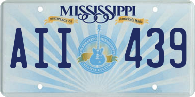 MS license plate AII439