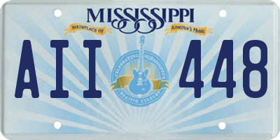 MS license plate AII448