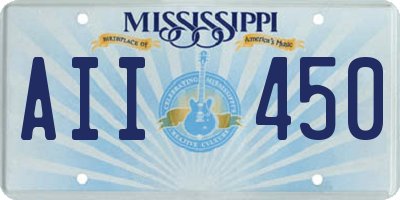 MS license plate AII450