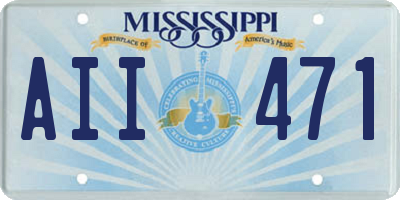 MS license plate AII471