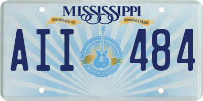 MS license plate AII484