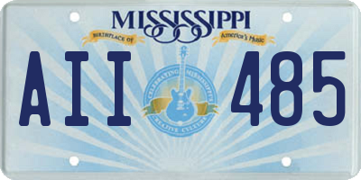 MS license plate AII485