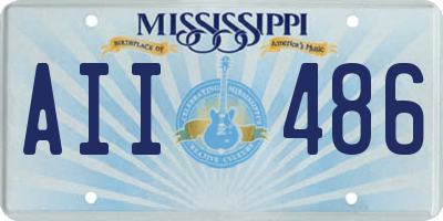 MS license plate AII486