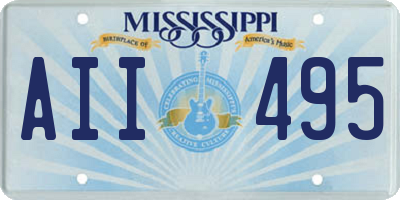 MS license plate AII495