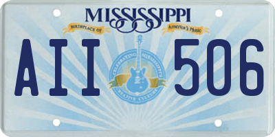 MS license plate AII506