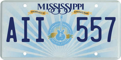 MS license plate AII557