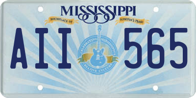 MS license plate AII565