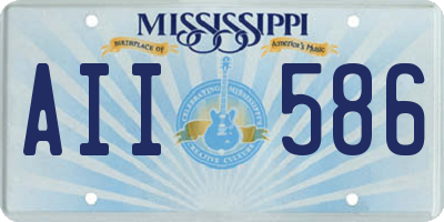 MS license plate AII586