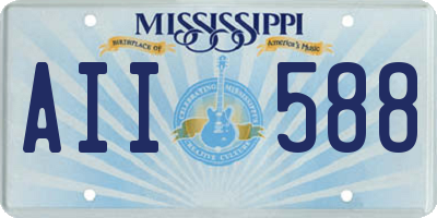 MS license plate AII588