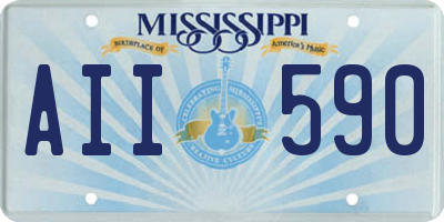 MS license plate AII590