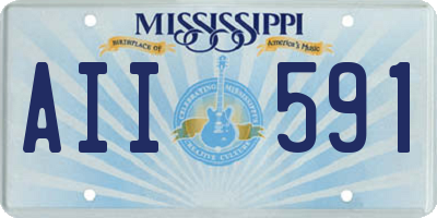 MS license plate AII591