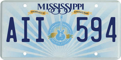 MS license plate AII594
