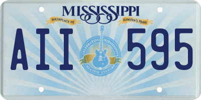 MS license plate AII595