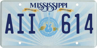 MS license plate AII614