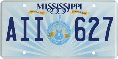 MS license plate AII627