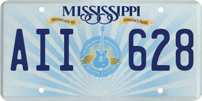MS license plate AII628
