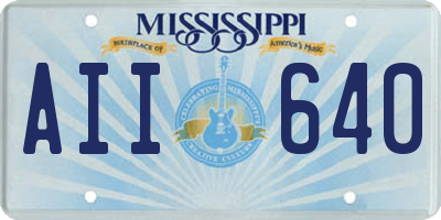 MS license plate AII640