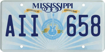 MS license plate AII658