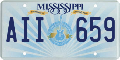 MS license plate AII659