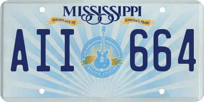 MS license plate AII664