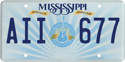 MS license plate AII677