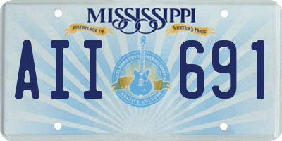 MS license plate AII691