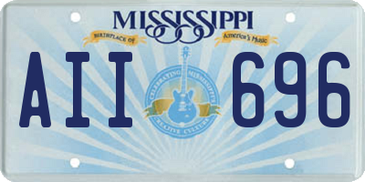 MS license plate AII696