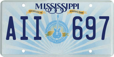 MS license plate AII697