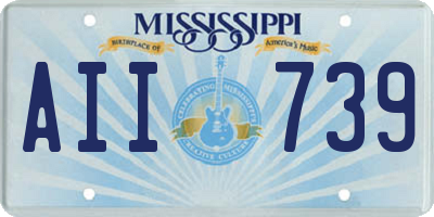 MS license plate AII739