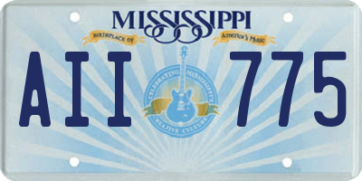 MS license plate AII775