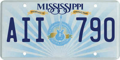 MS license plate AII790